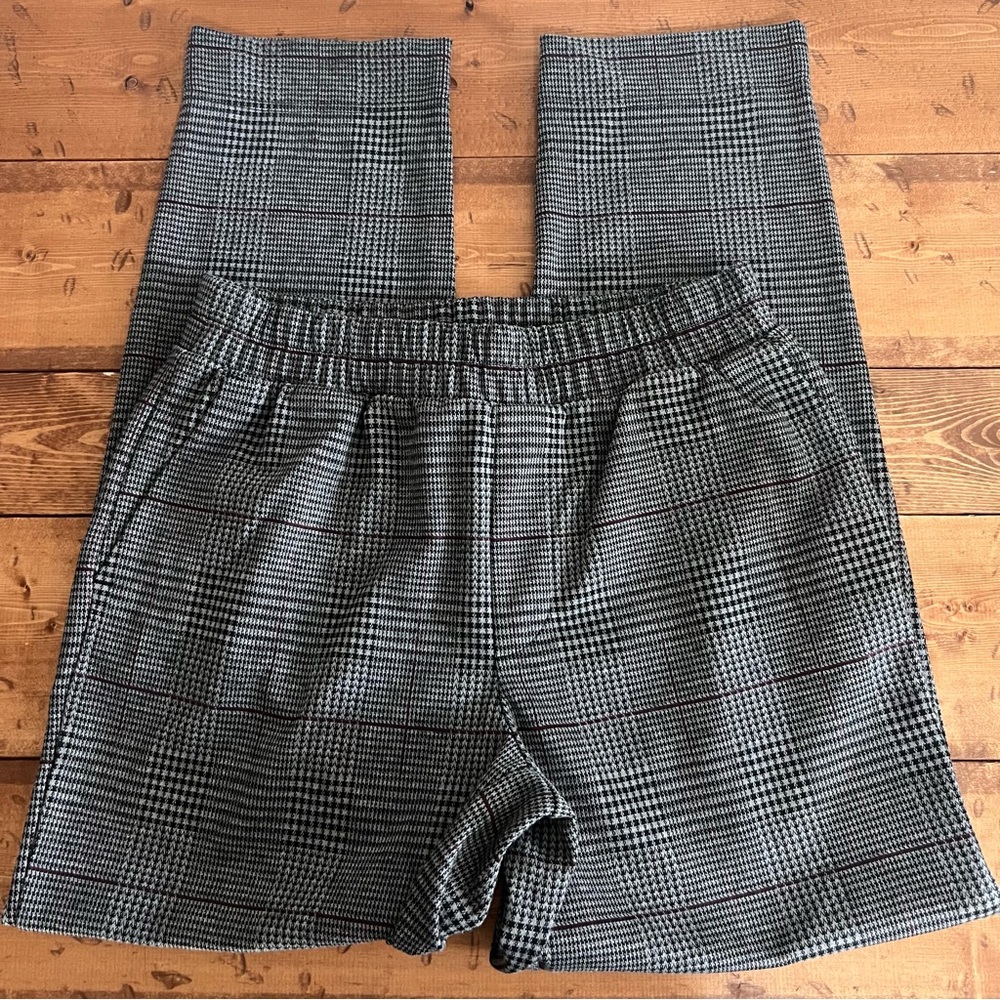 A New Day Women Plaid Pull on Pants Size XS comfortable workwear business casual